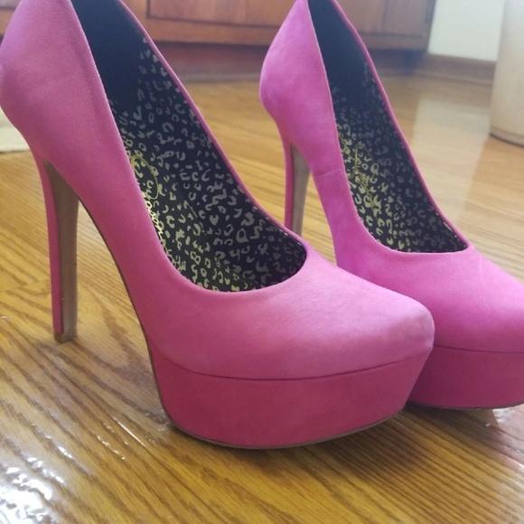 Pink Jessica Simpson Heels - Picture 3 of 4